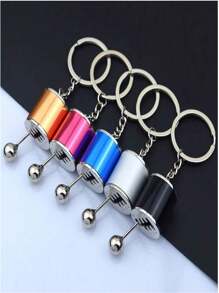 1pc Car Gear Shift Shaped Keychain Stress Toy - Multicolor - View 2