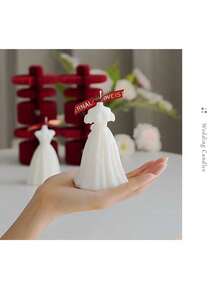 A Wedding Dress Candle - White - View 2