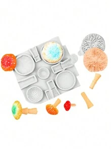 1 件萬聖節蘑菇形矽膠模具 - 彩色 - 查看 1