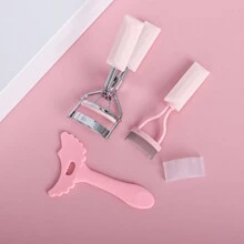CIMACA 2pcs Women Eyelash Curler Set, Includes Eyelash Curler And Eyelash Brush, Makeup Tools, Create Beautiful And Natural Curly Eyelashes, Suitable For Travel, Women Gifts, Holiday Gifts - Pink - View 3