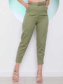 Women Pants - 綠色 - 查看 2