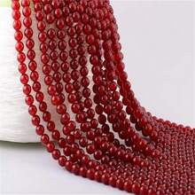 6/8/10 毫米天然石珠石圓形真石串珠散裝寶石孔尺寸 1 毫米 Diy 光滑珠子適用於手鍊項鍊耳環珠寶製作 - 串珠 - 查看 69