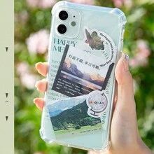 50 件風景主題電影風格記事本,祝你有美好的一天 Diy 日記裝飾材料,節日禮物 - 白色 - 查看 9