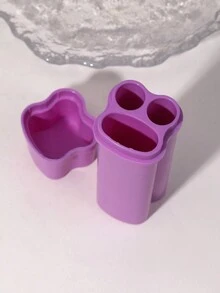 1 件紫色翻蓋收納盒,附打火機收納,可攜式預捲筒收納盒,保護盒,易於攜帶,家用小工具 - 紫色 - 查看 2