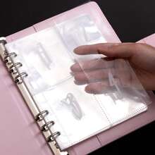 1入組預算筆記本及100個信封,用於夫婦共同儲存節省現金的現金信封系統 - 粉紅(25張四宮格膜+1張100天貼紙) - 查看 4