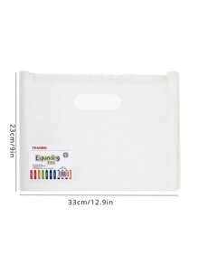 Gói Organ dọc Lưu trữ và sắp xếp giấy thi Thư mục tệp nhiều lớp Học sinh có túi mở rộng phân loại - Trong sáng - Xem 2