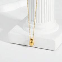 1Pc Ins Fashion Necklace Light Luxury Design Sense Stainless Steel Jewelry Gold Pendant Necklace - Simple - View 5