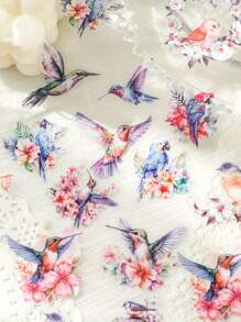 30pcs/Pack Birdfolk Series Cute Bird & Animals Theme Diy Decorative Stickers For Notebook/Planner - Multicolor - View 2