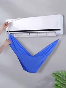 Waterproof Large Opening Splash-Proof Split Air Conditioner Cleaning Cover Double Air Conditioner Cleaner Drain Kit Accessories - Blue - View 4