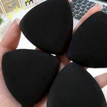 2Pcs Powder Puff Super Soft Dual-Use Black Pineapple Puff Makeup Application With Double-Sided Powder Puff 2pcs Wet/Dry Foundation - Black - View 7