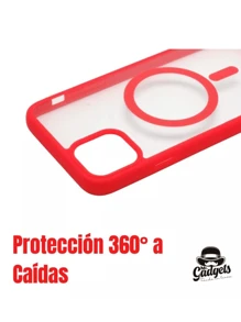 Kit Funda Micas Privacidad + 9d + Cámara Compatible con iPhone - Rojo - Ver 5