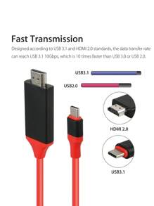 Type C To HD Cable 4K Video Audio Charging Adapter To HDTV Cable For Computer Laptop. 6.6ft USB-C(Type-C) To HDTV 4K HD TV Cable Adapter For Android Phones . HDTV Cable USB C To HDTV 4K, 2M USB C HDTV Adapter HDTV USB C Cable Compatible With Ipad Pro/Air/Mini IMac Pro/Air Android Laptop, Plug & Play SD/TF(Micro SD ) Dual Card Slots, Easy Inserting And Pulling, Compatible With SD, SDHC, SDXC, MicroSD, MicroSDHC, MicroSDXC, For All Kinds Of Dash Cam/Trial Camera/Digital Camera Me - Red - View 10