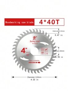 1pc 4-Inch Wood Saw Blade For Angle Grinder, Cutting Machine, Portable Saw And Circular Saw - Multicolor - View 1