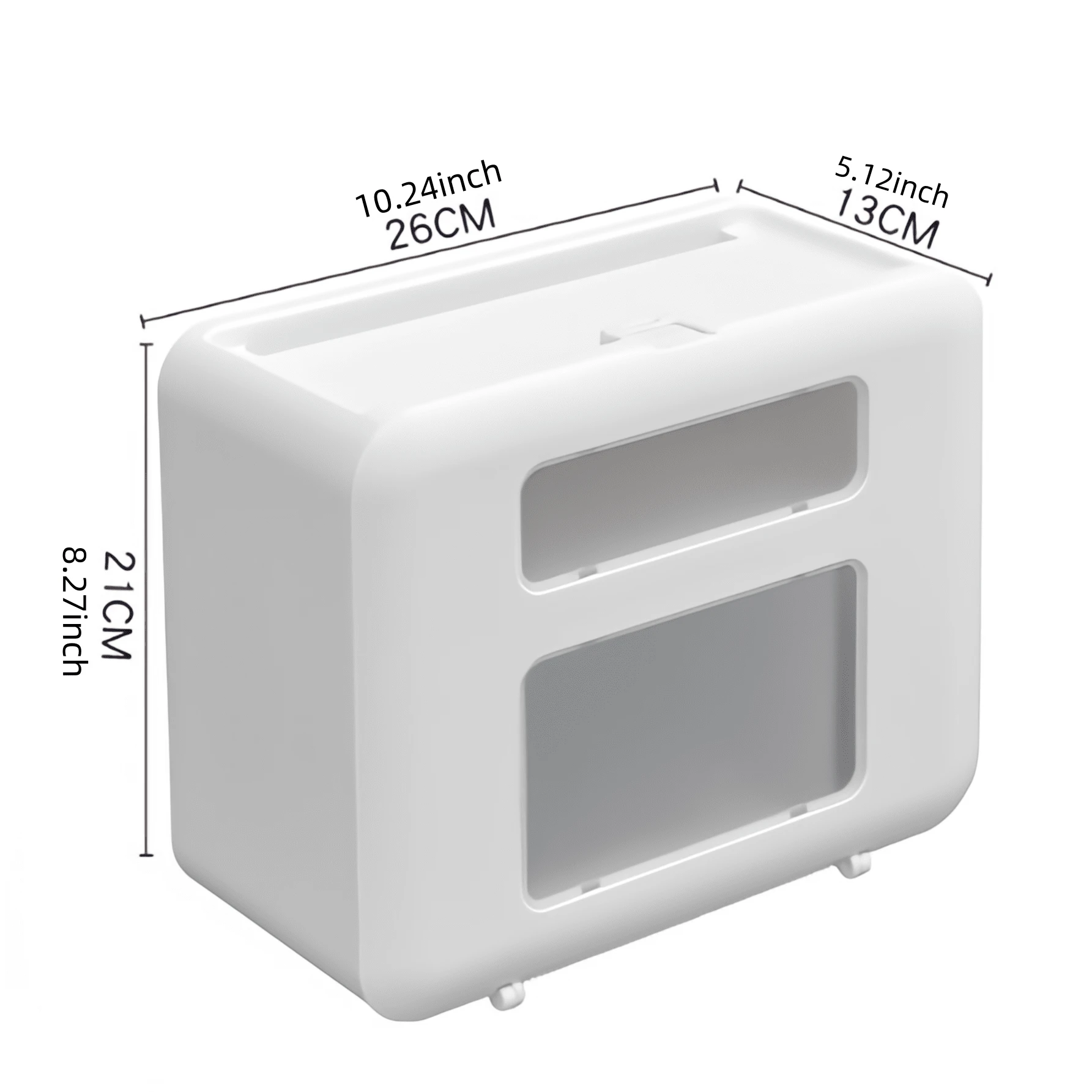 Tissue Box Rack 1pc Creative Double Layer Wall Mounted Tissue Box 26*13*21cm Storage ...