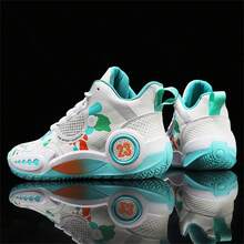 男士運動鞋2024秋冬系列抓地減震幻影戰鬥籃球鞋 - 綠色 - 查看 5