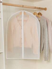 1個防塵防水衣物收納袋,適用於外套和西裝 - 白色 - 查看 2