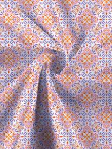 1 Piece Of Purple European Style Pattern Diy Fabric Material, Suitable For Making Table Cloth, Tapestry And Clothes - Multicolor - View 5