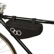 Bicycle Triangle Bag Top Tube Bag Front Frame Bag Saddle Bag Tool Bag Cycling Equipment Single Package Polyester Cycling Tool Front Frame Bag - Grey - View 2