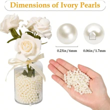 4-16mm Abs Faux Pearl White Beads With Straight Hole, Diy Women's Bracelet & Necklace Making Accessories, Jewelry Material