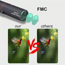 1只30x25迷你單筒望遠鏡,便攜式高清高倍數專業戶外旅行,配有手機支架和目鏡 - 黑色 - 查看 4