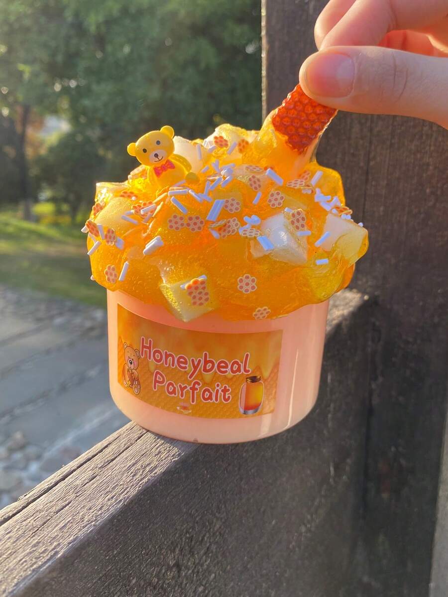 1套270ml蜜罐小熊史萊姆套裝,diy手工材料包裝裝飾創造,密封收納,防乾且可重覆使用,適合發展興趣、提升手工能力、緩解壓力,是送給友人的佳節禮物。 - 彩色 - 查看 1