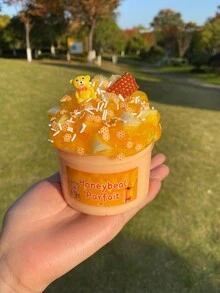 1套270ml蜜罐小熊史萊姆套裝,diy手工材料包裝裝飾創造,密封收納,防乾且可重覆使用,適合發展興趣、提升手工能力、緩解壓力,是送給友人的佳節禮物。 - 彩色 - 查看 6