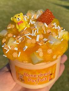 1套270ml蜜罐小熊史萊姆套裝,diy手工材料包裝裝飾創造,密封收納,防乾且可重覆使用,適合發展興趣、提升手工能力、緩解壓力,是送給友人的佳節禮物。 - 彩色 - 查看 7