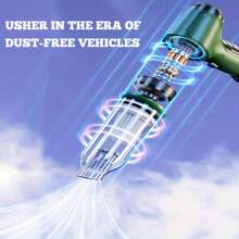 1 件吸塵器、高吸力手持式無線吸塵器、辦公室鍵盤清潔器用壓縮空氣集塵器、車載迷你吸塵器 - 綠色 - 查看 7