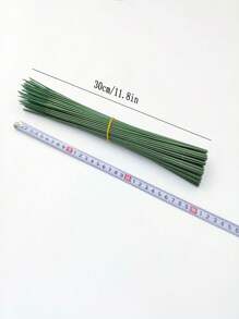 20 件人造花茎，包括丝绸玫瑰和纸花，适用于 DIY 工艺品、情人节、生日毕业礼物、假植物 - 綠色 - 查看 4