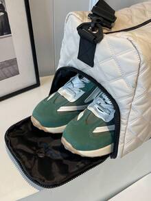 灰色行李儲物袋,輕便摺疊,放大,可帶旅行周末和過夜袋,週末袋和醫院袋 - 灰色 - 查看 7