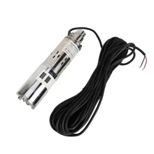 24V Solar Power Water Pump Farm Ranch Submersible Bore Hole Deep Well DC - Silver - View 1