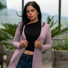 Fashion Cardigan For Women. - Pink - View 2