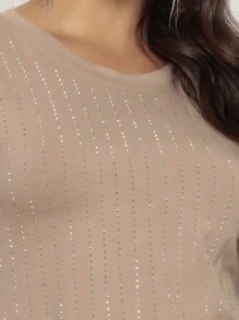 Women Tops - 杏色 - 查看 5