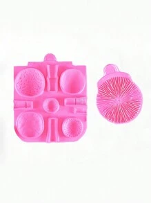 1 件萬聖節蘑菇形矽膠模具 - 彩色 - 查看 3