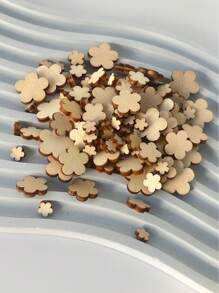 100pcs-Log Wooden Set Of Various Sizes Of Hollow Blank Wedding Star Diy Crafts