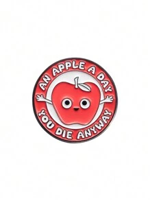 1 件可愛圓形動物/水果/字母別針徽章,可搭配衣服、包包；適合男士和女士日常佩戴作為時尚首飾 - 彩色 - 查看 11