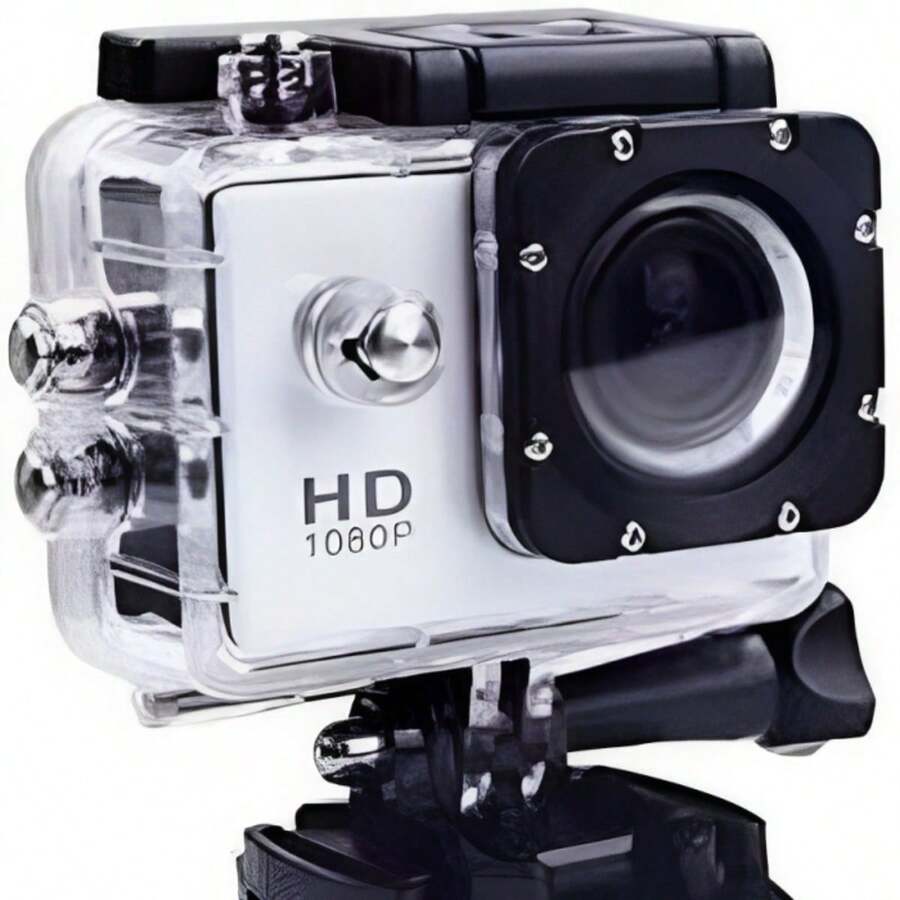 Cámara de Acción Deportiva Cámara Contra Agua Buceo - Negro - Ver 1
