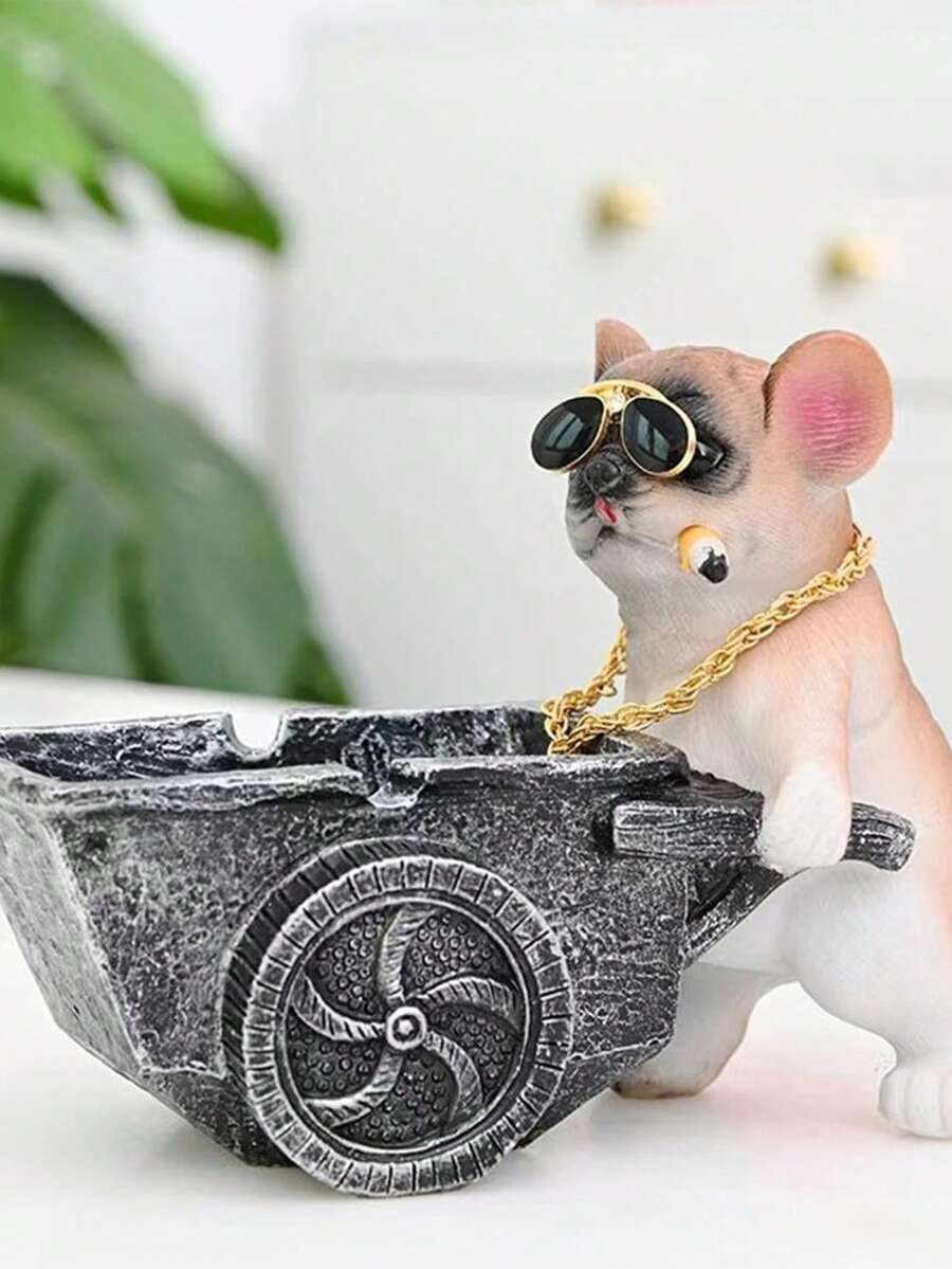 1 Pieza Cenicero Para El Hogar Y La Oficina - Marrón - Ver 1