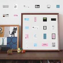 60入組英文卡通貼紙,可裝飾水瓶,筆記本,日記本,儲物盒,防水功能 - 彩色 - 查看 4