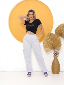 Women Pants - Rửa nhẹ - Xem 5