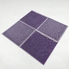10片廚房防濺磁磚,適用於廚房牆磚、浴室防濺、適用於廚房防濺牆壁、樓梯架家具樓梯,防水、耐油牆紙貼紙,易於清潔,15cm* 15cm,即揭即貼磁貼貼紙,diy家居裝飾牆貼-（5.91英寸）帶保護膜,光澤,自粘,pvc,多種顏色可選,黃色,紫色,藍色,綠色,白色,黑色,棕色,橙色,紅色,波西米亞風格,英式風格,斯堪的納維亞藝術壁貼,水晶膜磁磚貼紙 - 紫色 - 查看 10
