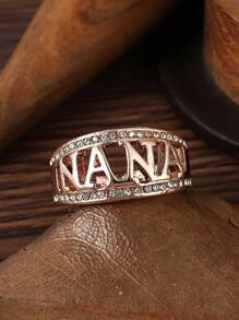 A Sành điệu Lá thư M Nam Nhẫn - Nhiều màu - Xem 5