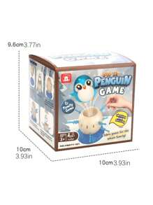 企鵝海盜桶玩具叔叔與劍及匕首互動有趣遊戲緩解壓力神器 - 藍色 - 查看 7