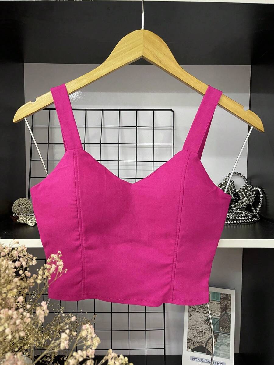 Women Tops - Hot Pink - View 1