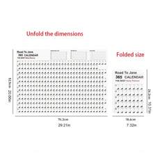 2024年度英文版台歷韓版桌面掛歷掛曆創意簡約辦公喜計劃本兩張貼紙送 - 彩色 - 查看 9