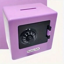 1入組改密碼童趣箱多功能安全造型存錢罐 - 粉色 - 查看 1