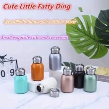 1 件小巧可愛的咖啡真空瓶 - 讓您的飲料保持熱飲或冷飲 - 白色 - 查看 1