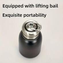 1 件小巧可愛的咖啡真空瓶 - 讓您的飲料保持熱飲或冷飲 - 白色 - 查看 6