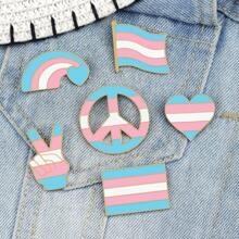 1入 Love Enamel Pins 彩虹胸針,適用於服裝、背包胸針,是時尚珠寶飾品配件禮物 - 彩色 - 查看 4