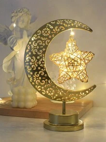 1 Pieza Luz Decorativa En Forma De Luna - Amarillo - Ver 9